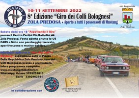 8° Giro dei Colli Bolognesi in Mustang . 10-11 settembre 2022
