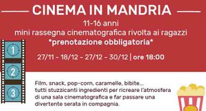 Cinema in Mandria. Rassegna film per ragazzi 11-16 anni presso 'La Mandria Spazio Atelier'