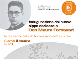 Inaugurazione del nuovo cippo di Don Mauro Fornasari