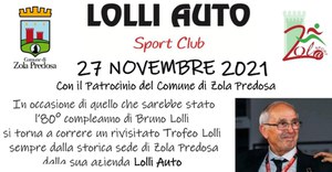 1° Memorial "Bruno Lolli".  Gara di corsa su strada. Sabato 27 novembre 2021