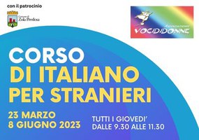 Corso gratuito di italiano per stranieri
