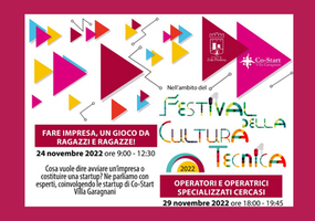 Festival Cultura Tecnica 2022: Martedì 29 novembre ore 18