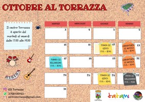Ottobre al Torrazza | Calendario delle attività per ragazzi e ragazze